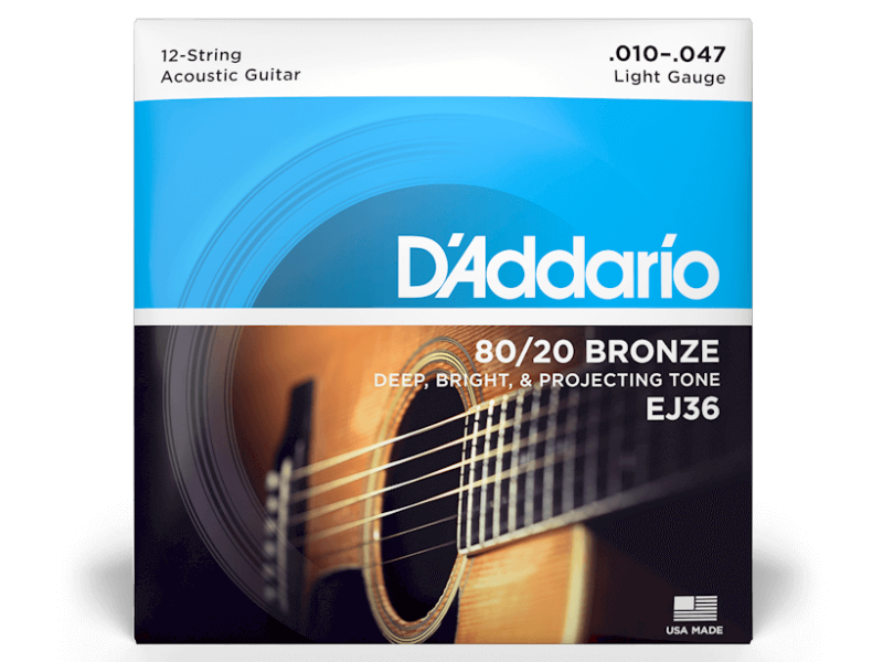 DAddario EJ36 bronz 10-47 - 12 húros | hangszerdiszkont.hu
