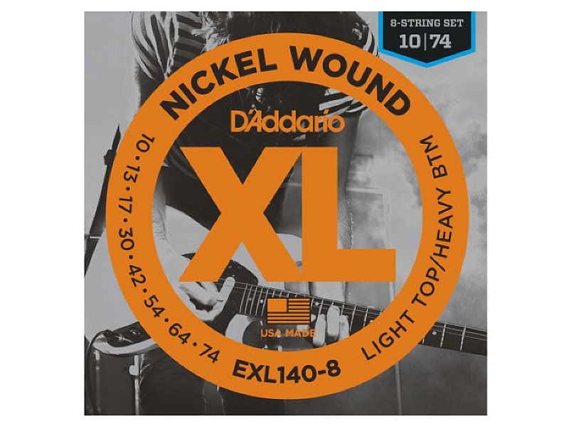 DAddario EXL140-8 Nickel 10-74 (8-húros) | hangszerdiszkont.hu
