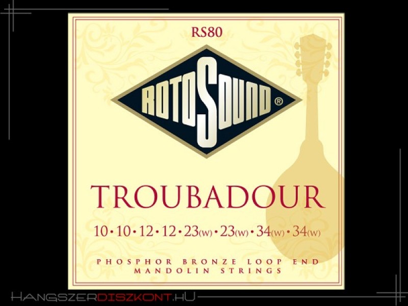 Rotosound RS80 professzionális mandolin húrkészlet | hangszerdiszkont.hu